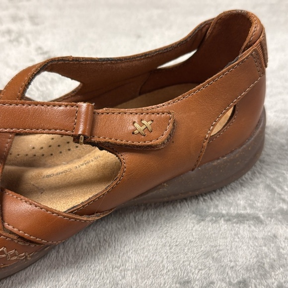 Clarks Collection Brown Roseville Step Mary Jane Flat - Size 7 - Picture 8 of 14